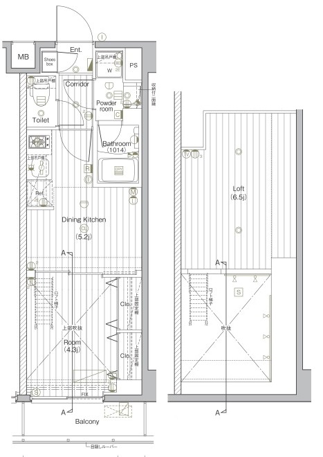 PREMIUM CUBE G 北新宿DEUX 間取り図