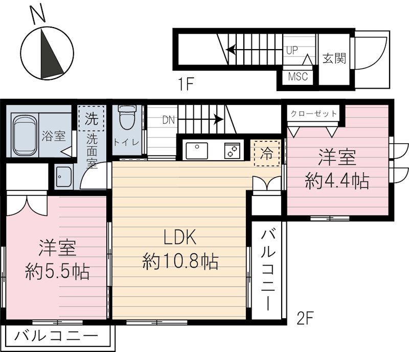 アーバンドエル駒込 間取り図