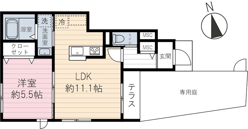 アーバンドエル駒込 間取り図