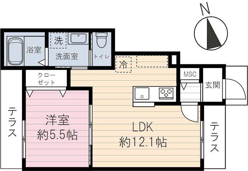 アーバンドエル駒込 間取り図