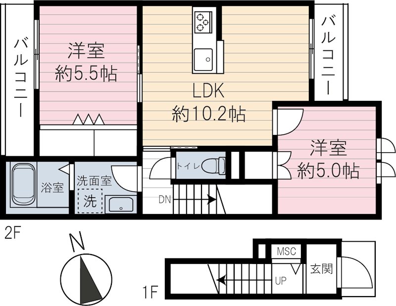 アーバンドエル駒込 間取り図