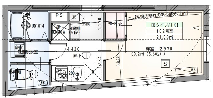 ラヴィエール目黒不動前 102号室 間取り