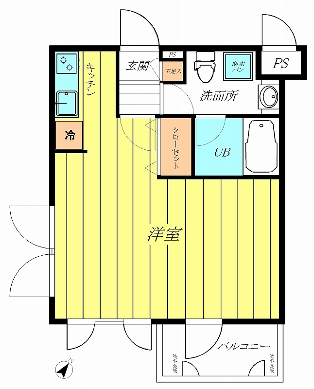 ミルーム赤坂弐番館 間取り図