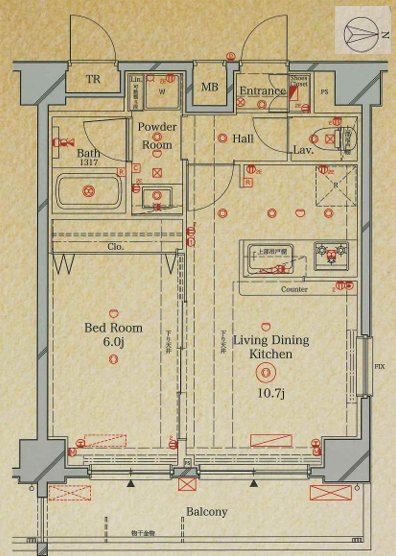ラフィスタ品川ベイ 間取り図