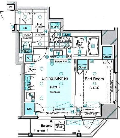 ドゥーエ三田 302号室 間取り