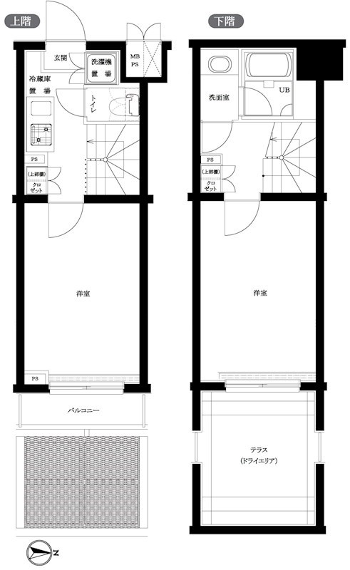 ルーブル早稲田六番館 215号室 間取り