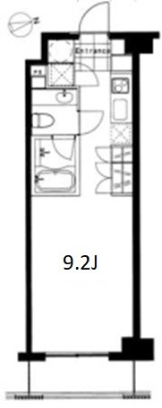 フレンシア麻布十番ノース 704号室 間取り