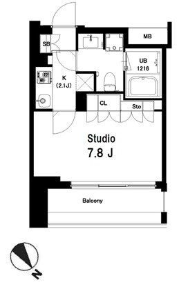 中目黒ウエスト 1104号室 間取り