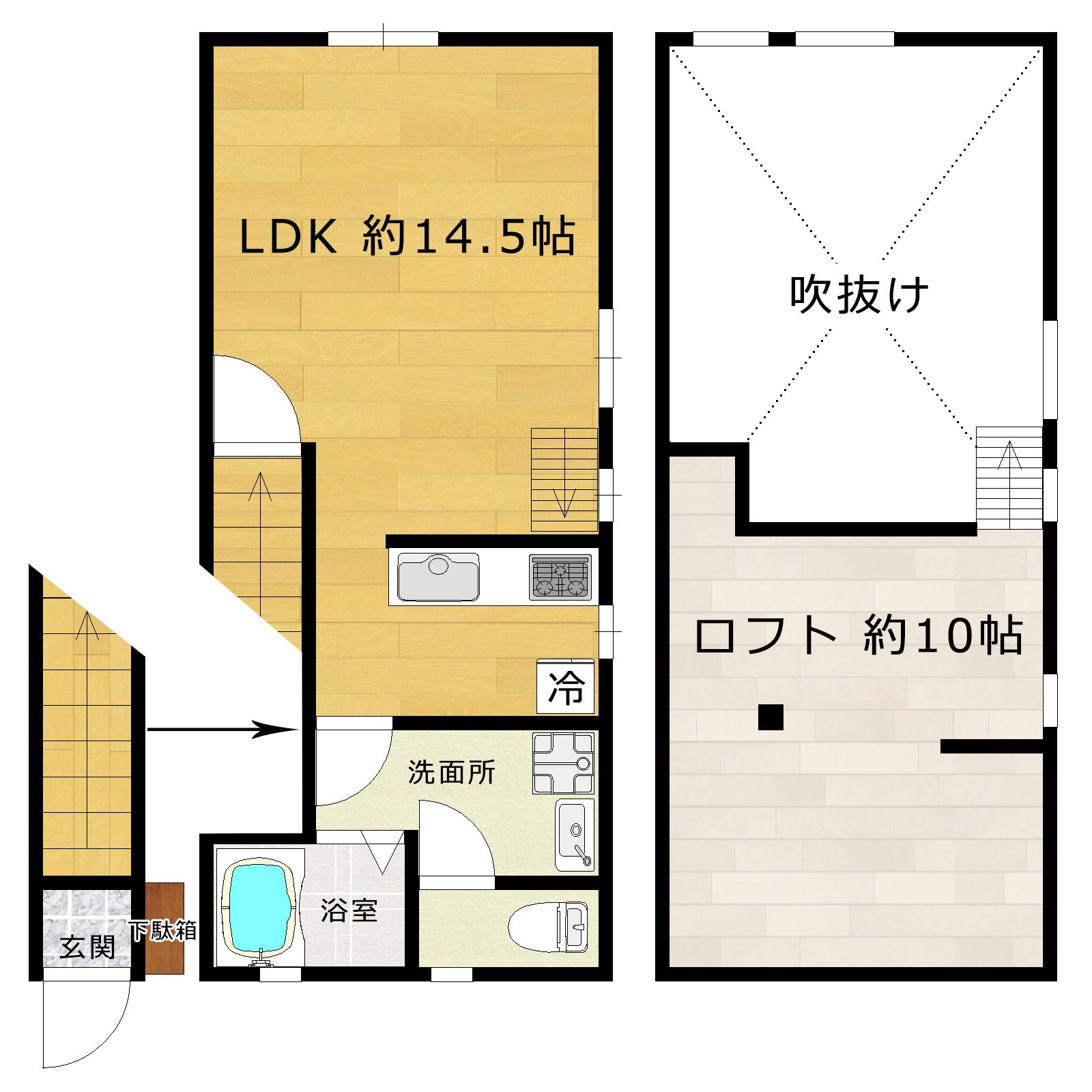 ミ・カシータ (Mi Casita) 201号室 間取り