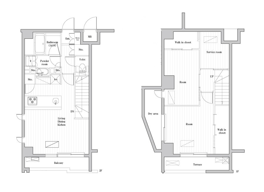 レジデンス桜新町ガーデン 101号室 間取り