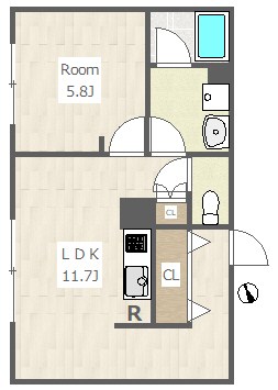 マコラパレ世田谷 305号室 間取り