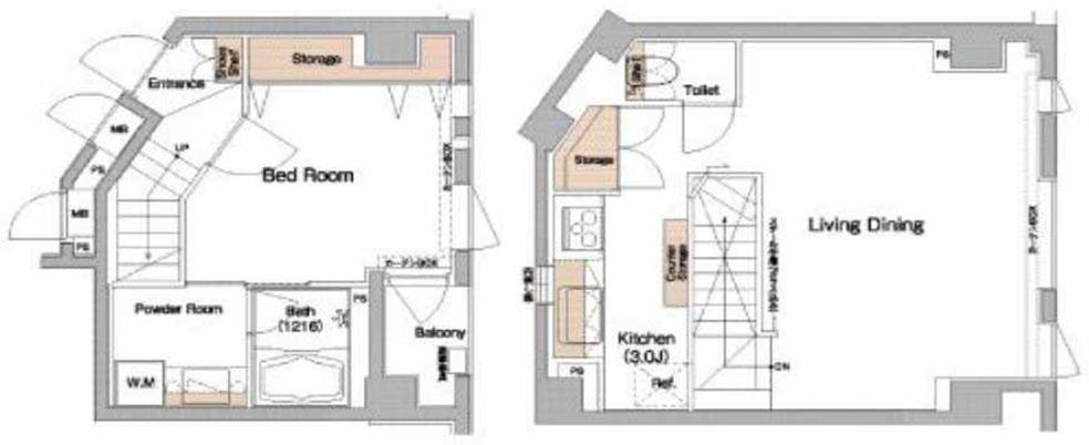 グラントレゾール広尾 202号室 間取り