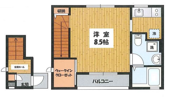 蓼科荘 Ａ-2号室 間取り