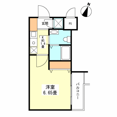 ベレール目黒 202号室 間取り