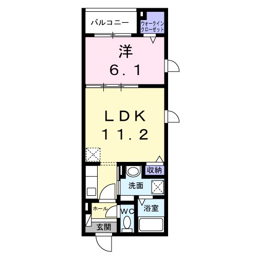 アガベ 202号室 間取り