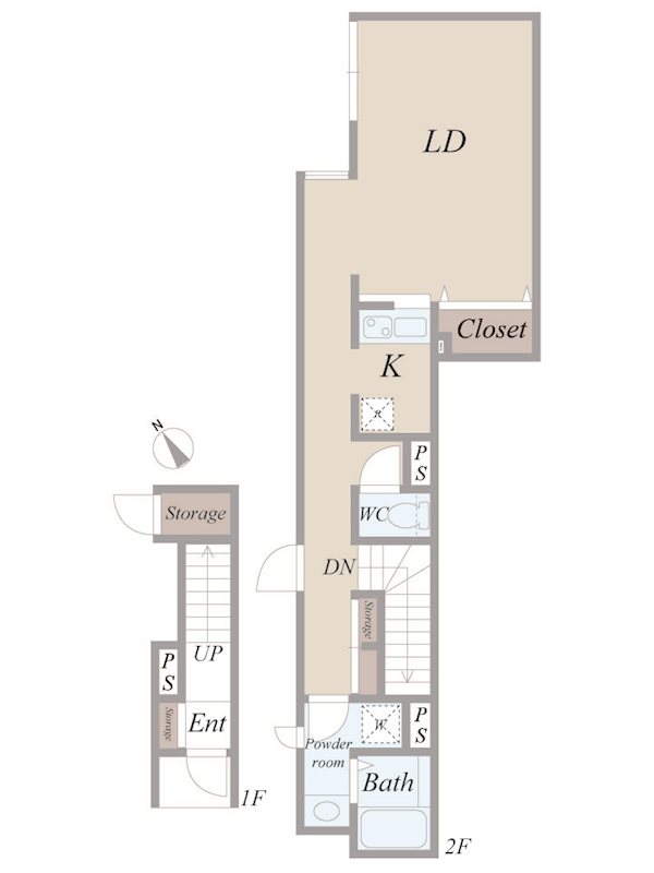 Casa Metro 201号室 間取り