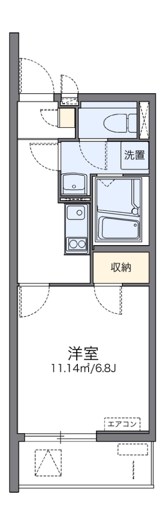レオネクストアンジュール品川 102号室 間取り