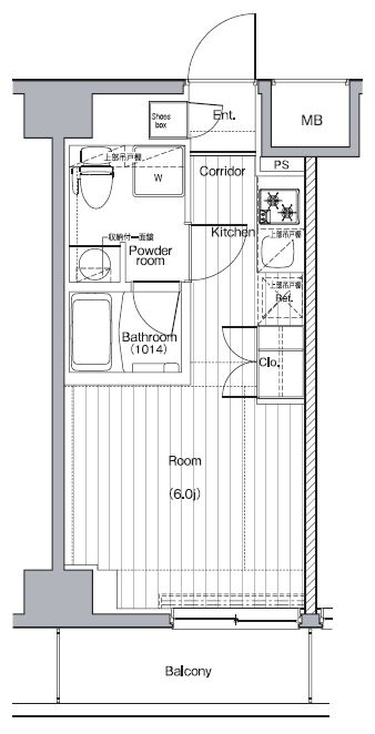 プレミアムキューブＧ西大井 706号室 間取り