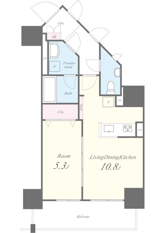ROOTs Bunkyo Otowa 0703号室 間取り