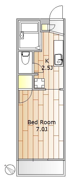 ドミールベルチェリー 303号室 間取り