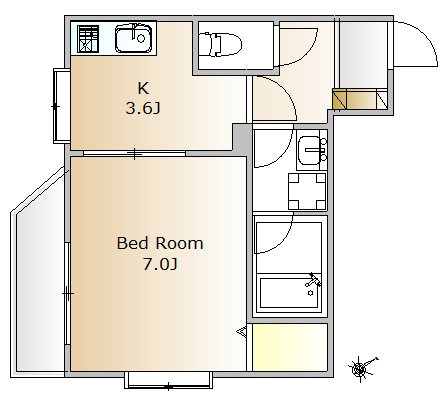 ラピスコート品川 402号室 間取り
