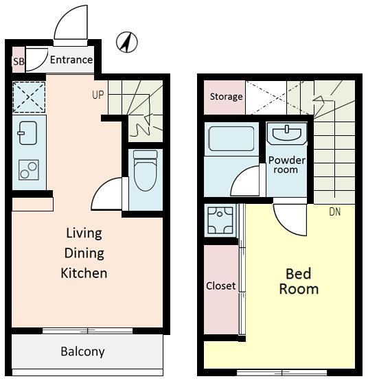 LA　MARGE幡ヶ谷 304号室 間取り