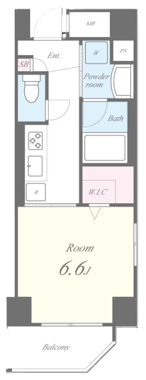 メゾン・ド・カリテ 0201号室 間取り