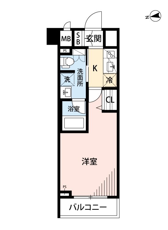 ヴォーガコルテ東新宿 305号室 間取り
