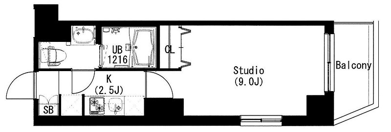 エスティメゾン中野富士見町 309号室 間取り