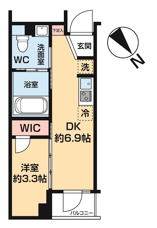 ハーモニーレジデンス中野若宮 0406号室 間取り