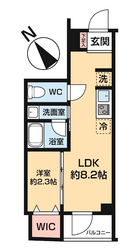 ハーモニーレジデンス中野若宮 0103号室 間取り