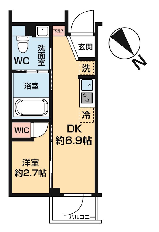 ハーモニーレジデンス中野若宮 0503号室 間取り