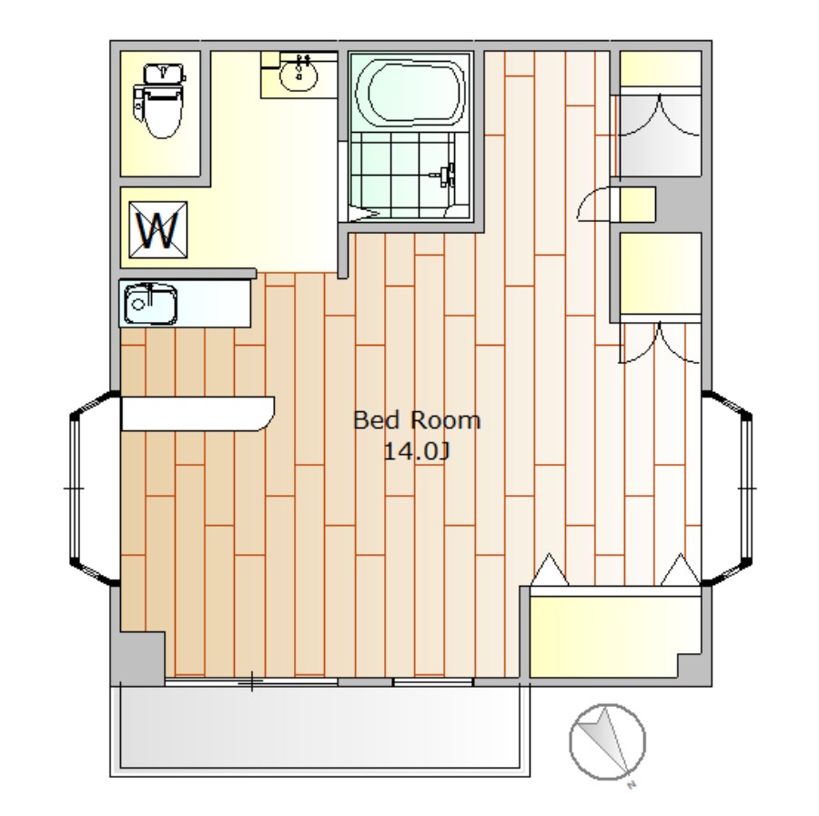 ビコーハイム中央 間取り図