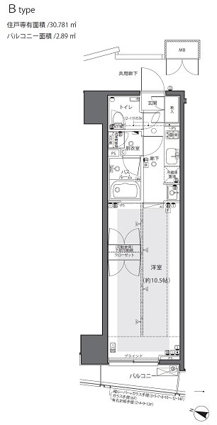 ZOOM都庁前 間取り図