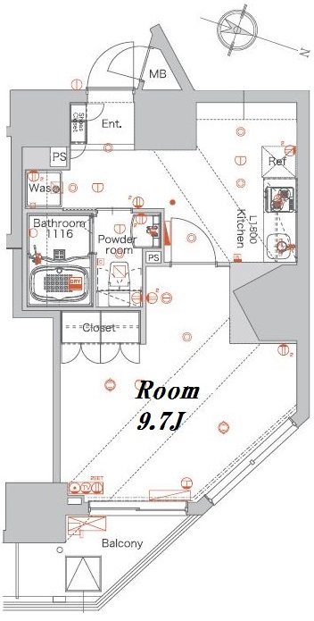 メイクスデザイン 西新宿 間取り図