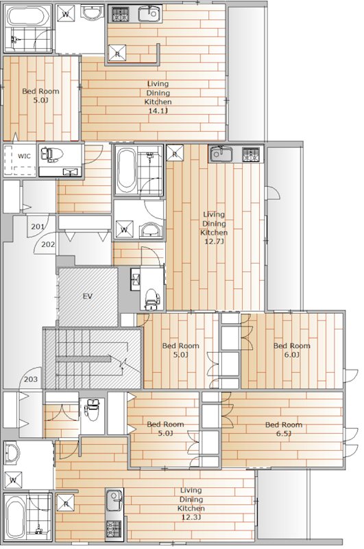 (仮称)碑文谷1丁目メゾン 間取り図