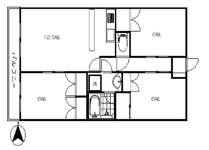 ベルフォーレ白鷺 間取り図