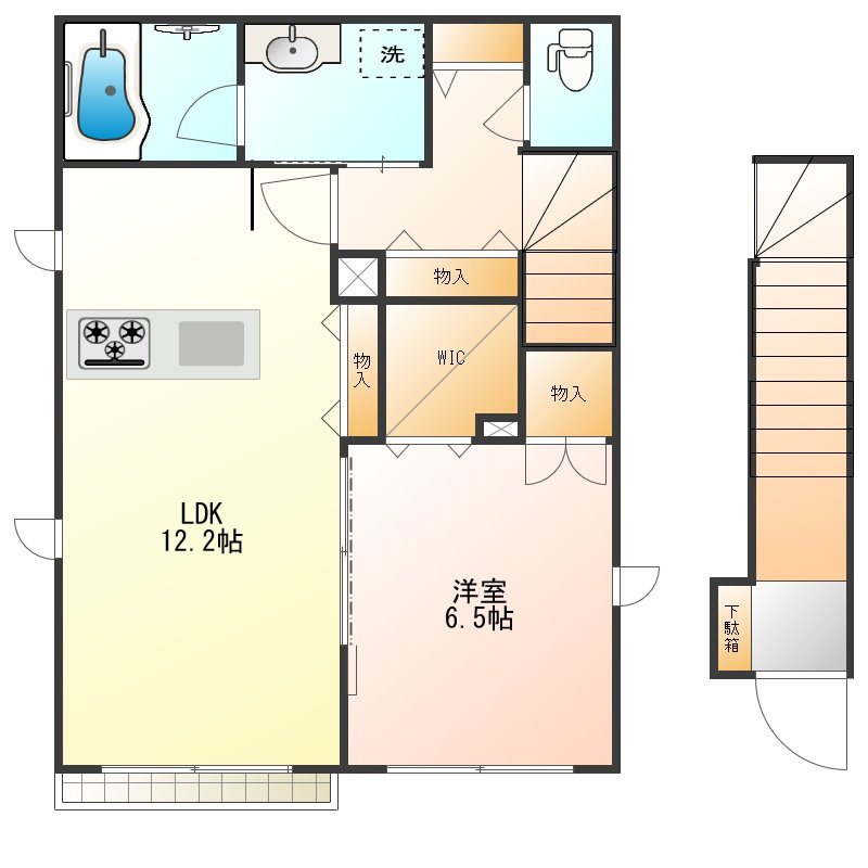 クオレール代沢 間取り図