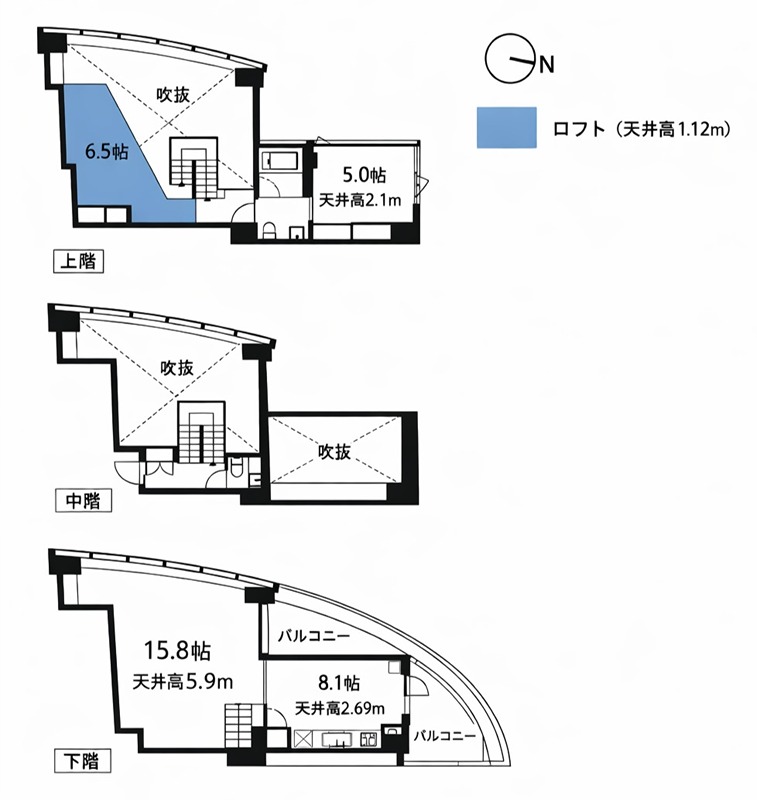FLAMP 1102号室 間取り