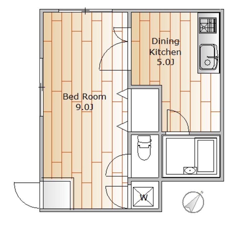 ウィング塩山 間取り図