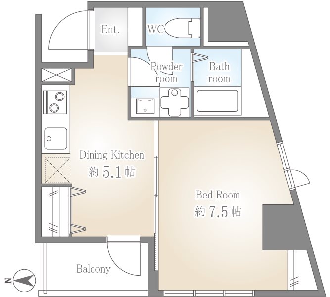サクラスプリング高輪 間取り図