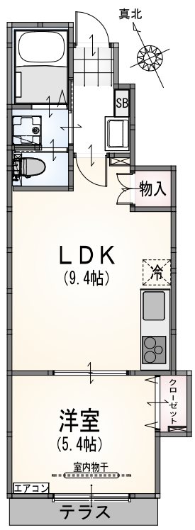 アルマコート千歳船橋 間取り図