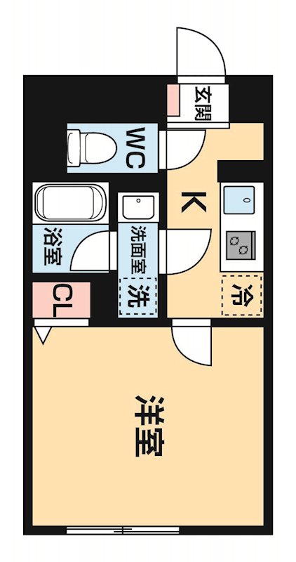 ハーモニーフラッツ神楽坂 間取り図