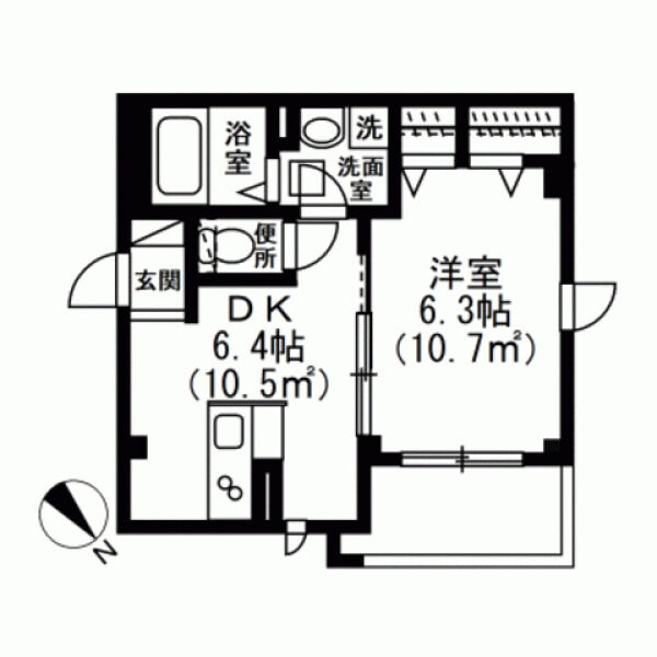 SERENA WASEDA 間取り図