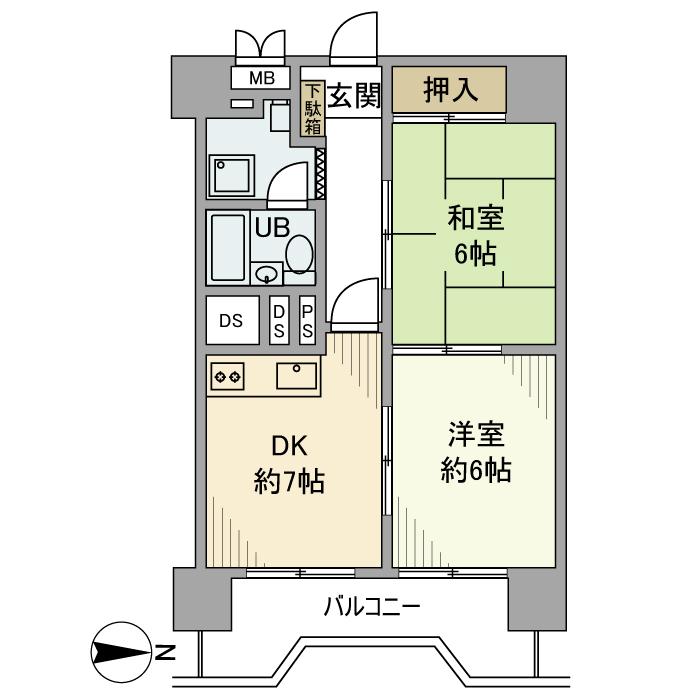 北品川サンハイツ 間取り図