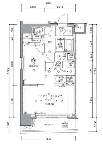 アルテシモルーナ 間取り図