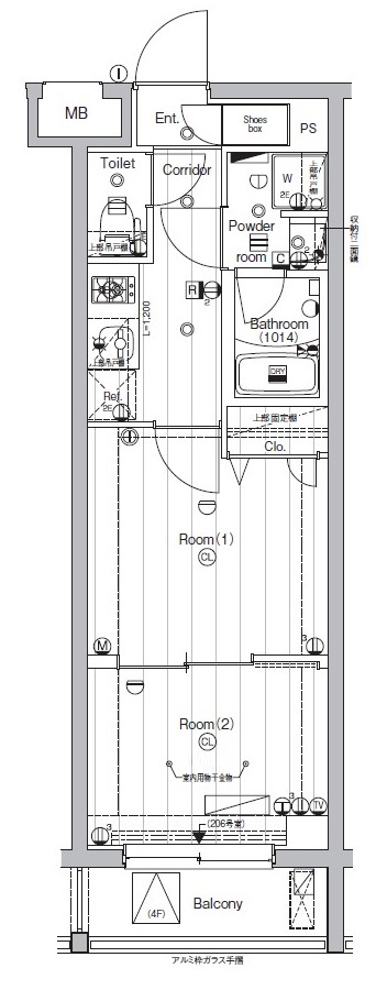 PREMIUM　CUBE　東高円寺 間取り図