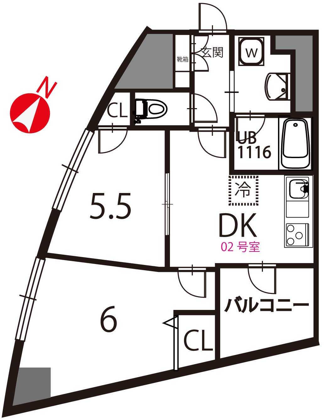 フォルトゥーナ中野 間取り図