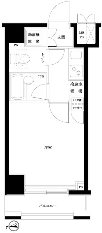 ルーブル新宿水道町 間取り図