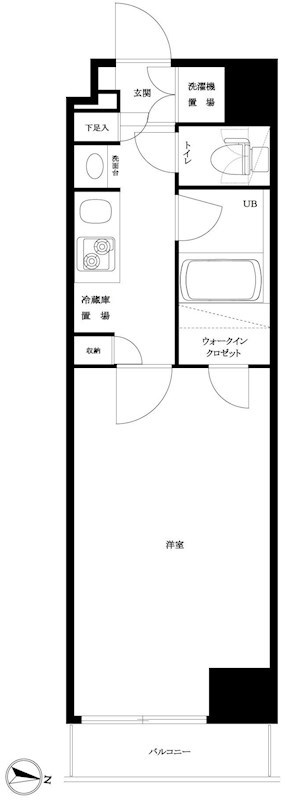 ルーブル中野坂上伍番館 間取り図